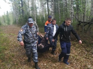 В Нефтеюганском районе полицейские нашли пропавшего в лесу местного жителя