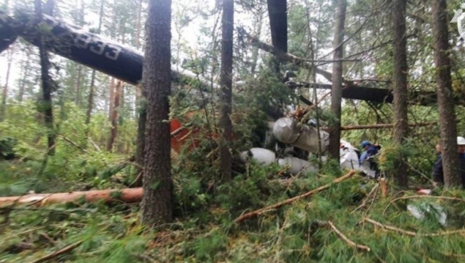 Стали известны подробности эвакуации с потерпевшего крушение вертолета в Сургутском районе