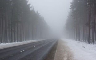 На дороги Югры опустился сильный туман