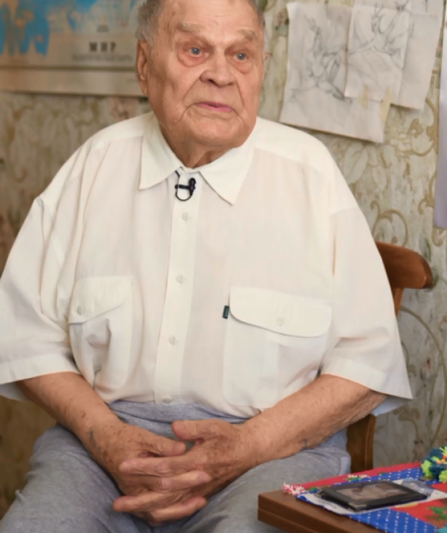 Сургутский ветеран Георгий Студенков отмечает 95-летний юбилей // ВИДЕО