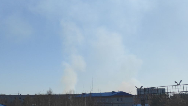 В районе Белого Яра зафиксирован ландшафтный пожар