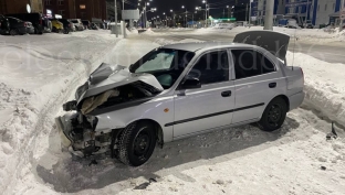 В Сургуте неопытный водитель попал в ДТП