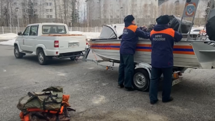 Для ликвидации последствий паводка в Тюменскую область отправились югорские спасатели
