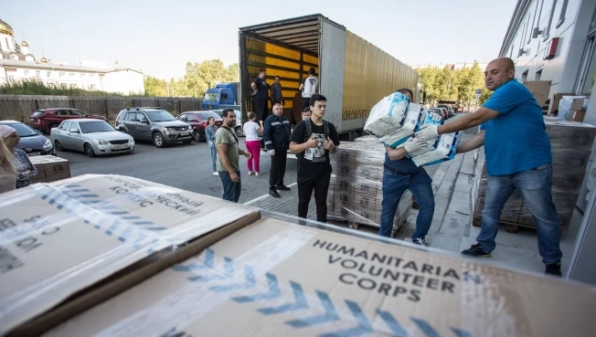 Из Югры на Донбасс отправили еще 60 тонн гуманитарной помощи