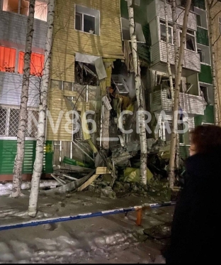 В Нижневартовске произошел взрыв в жилом доме