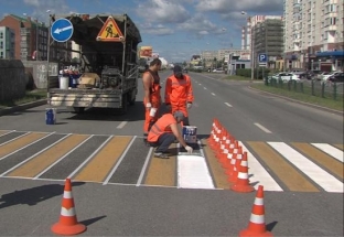 В Сургуте пешеходную разметку будут наносить по новой технологии
